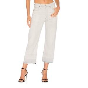 Citizens of Humanity Cora Crop Relaxed Undone Hem Opal 27 NWT